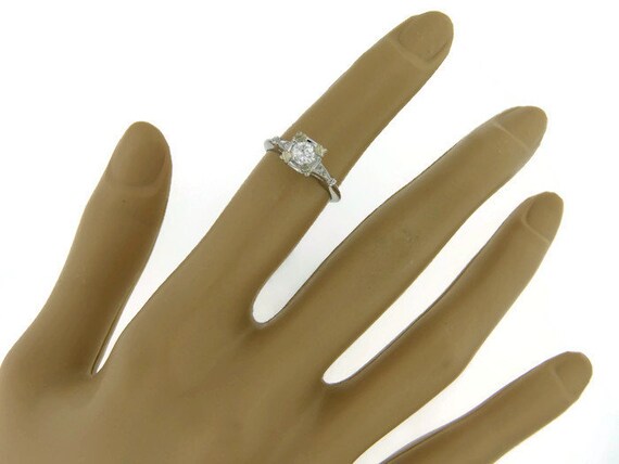 Estate Vintage Engagement Ring Floating Diamond C… - image 8