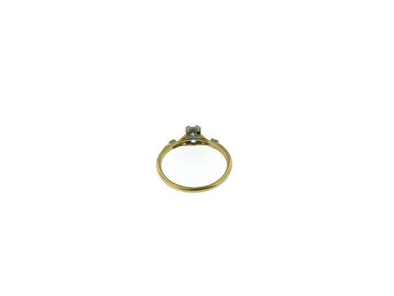 Estate Diamond Engagement Ring .10 Carat Center D… - image 3