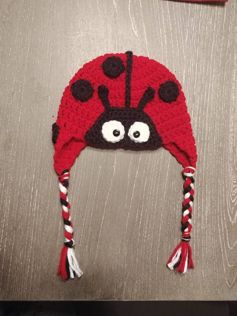 Ladybug Baby Hat Newborn Crochet Beanie Gift For Baby Etsy
