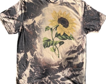 Adult Sunflower Bleached T-Shirt