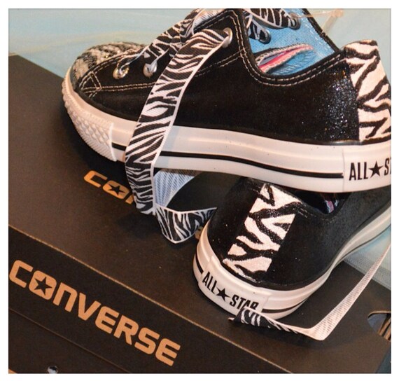 converse glitter zebra