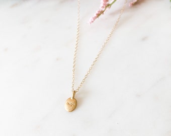 Gold Laugh Charm Necklace | Dainty Gold Charm Pendant Necklace | Gift for her | Bridal party gift | bridesmaid jewelry | Present