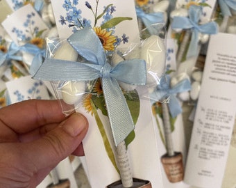 Seedable pencil and ballpoint pen for party favors and gifts