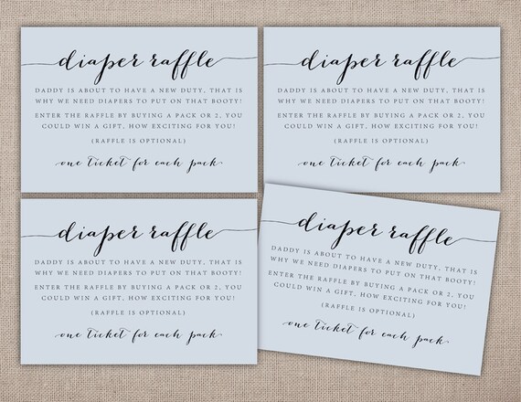 diaper raffle invitation