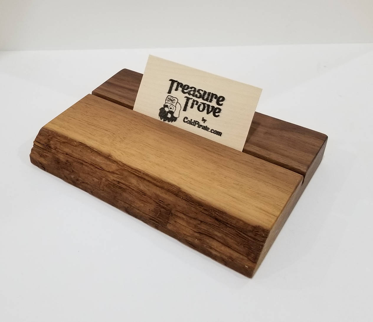 Live Edge Walnut Business Card Holder Unique Card