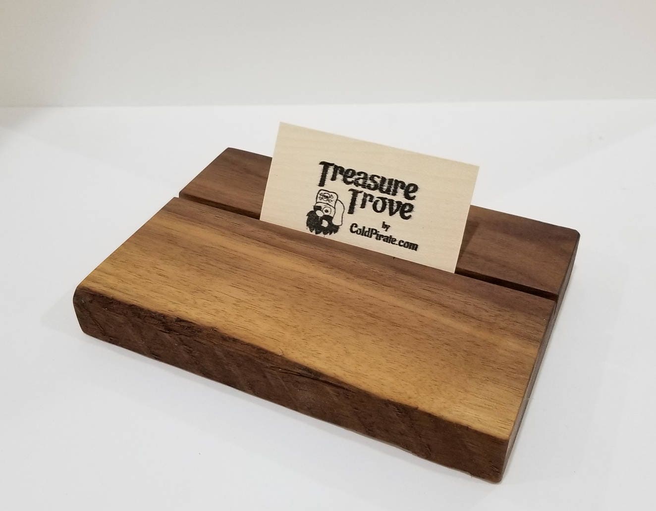 Live Edge Walnut Business Card Holder Unique Card