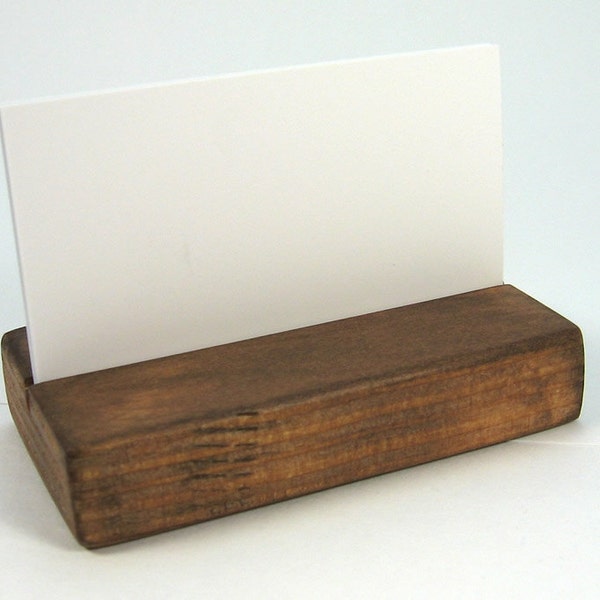 Rustic Business Card Holder