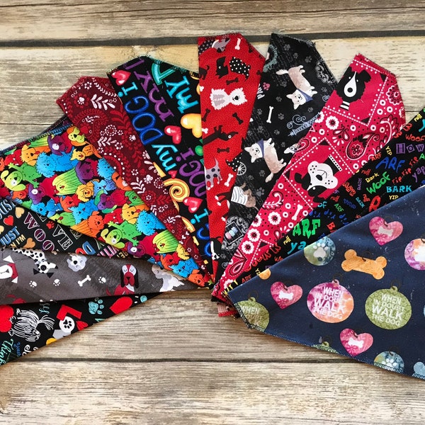 Slide Over the Collar Dog Bandanas