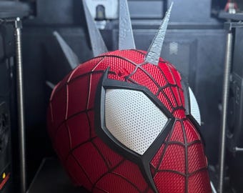SpiderPunk Cosplay Helmet 3D Printed
