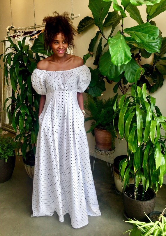 off the shoulder boho maxi dress