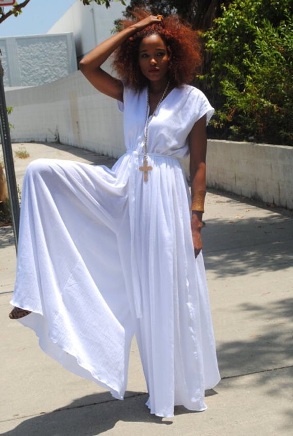 white jumpsuit boho