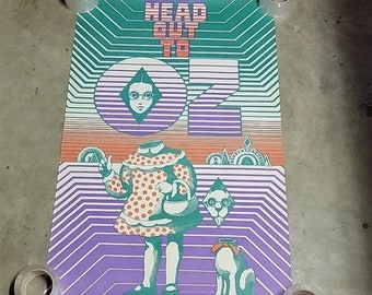 Head out to Oz Psychedelic Poster James McMullan - Push Pin (1966)