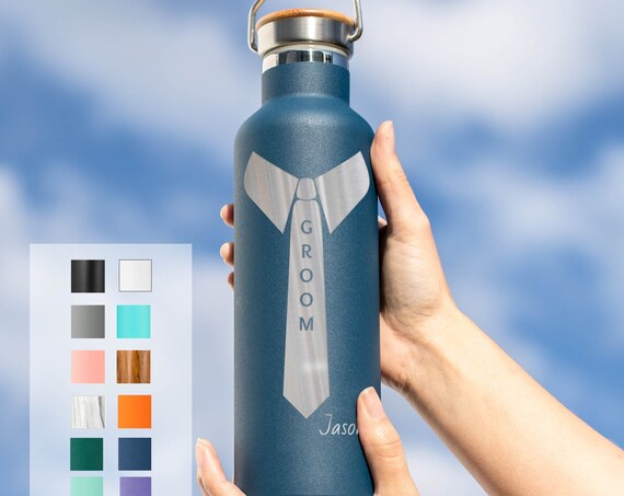 Personalized Groomsman Gift Insulated Water Bottle Groomsmen Design 25oz | Personalized Gifts | Wedding Party Gifts | Bridal Party Gift