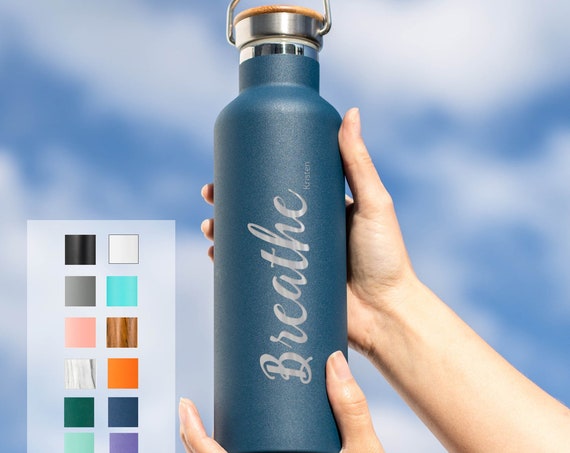 Personalized Insulated Stainless Steel 25oz (750ml) Water Bottle | Personalized Tumbler with Name | Groomsmen Bottles | Beast Vacuum Flasks