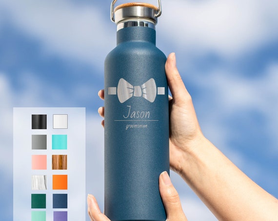 Personalized Groomsman Gift Insulated Water Bottle Groomsmen Design 25oz | Personalized Gifts | Wedding Party Gifts | Bridal Party Gift