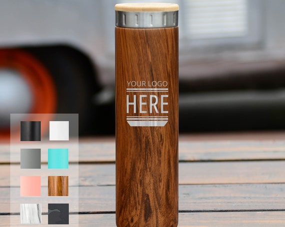 Custom Logo Design Stainless Steel Water Bottle 20oz | Elemental Iconic Insulated Bottes | Best Gift for Birthdays and Holidays
