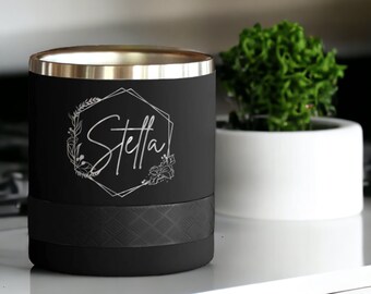 Personalized Engraved Tumbler | Rocks Tumbler 10oz, Lowball Tumbler, Best Gift For Birthdays, Personalized Gift, Laser Engraved, Custom logo