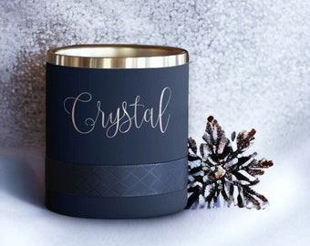 Personalized Rocks Tumbler | Rocks Tumbler 10oz, Lowball Tumbler, Best Gift For Birthdays, Personalized Gift, Laser Engraved, Custom logo