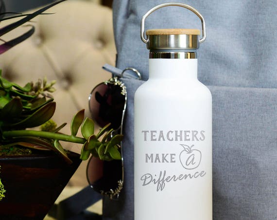 Teacher Gift - Insulated Stainless Steel Water Bottle 25oz | Teacher School Gifts | Back to School Present | Teacher Appreciation