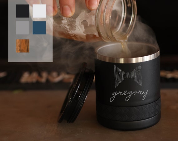 Personalized Engraved Tumbler | Rocks Tumbler 10oz, Lowball Tumbler | Best Gift For Birthdays | Personalized Gift For Men, Laser Engraved