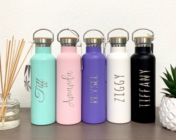 Personalized Stainless Steel Water Bottle - 25oz Food Grade Sport Water Bottle