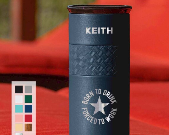 Personalized Beer Gift | Insulated Stainless Steel Tumbler 16oz with CERAMIC Lid, Beer and Wine Best Gift for Coffee Lovers, Father's Day