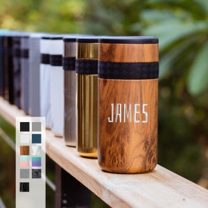 Personalized Insulated Can Cooler | Custom Bridal Gift | Engraved 12oz Elemental Slim Can Cooler | Skinny Beverage Holder,Seltzer Can Cooler