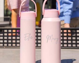 Custom Sports Bottle | Personalized Water Bottle with Name | 24oz Gym Bottle Fitness Gift | Team Sports, Running, Athlete Coach Gift