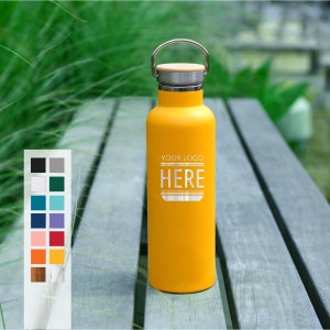 Personalized Insulated Stainless Steel 25oz Water Bottle Elemental Custom Engraved Text or Name Employee Gifts Custom Logo Engraving image 6