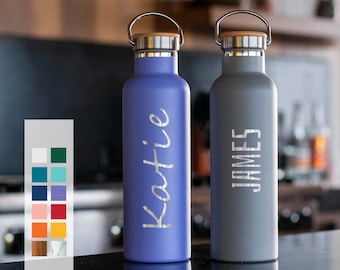 Personalized Stainless Steel 25oz Water Bottle | 12hrs hot | 24 hrs cold | Customized Bottle | Best Gift for Coffee Lovers | Birthday Gift