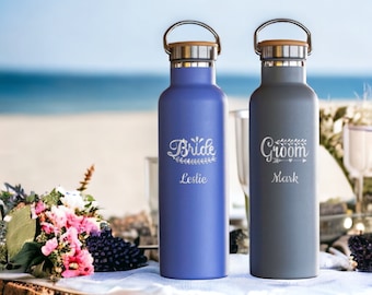 Personalized Insulated Water Bottle Groomsmen Design 25oz | Personalized Gifts | Wedding Party Gifts | Groomsman Gift | Bridal Party Gift