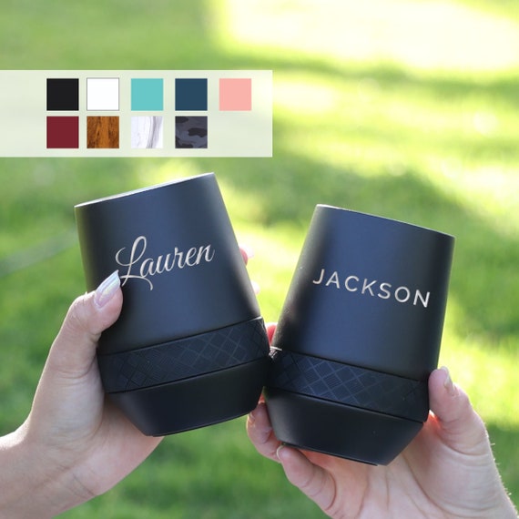 Customizable/personalized Hydro Flask 10oz Wine Tumbler Couple