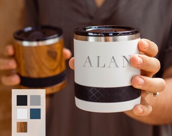 Custom Laser Engraved Name on Rocks Tumbler 10oz. Lowball Tumbler | Personalized Gift For Groom, Groomsmen and Father of the Bride
