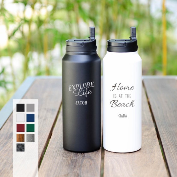 Purchase Custom 12oz. Stainless Steel Bottle & Comfort Grip Lid