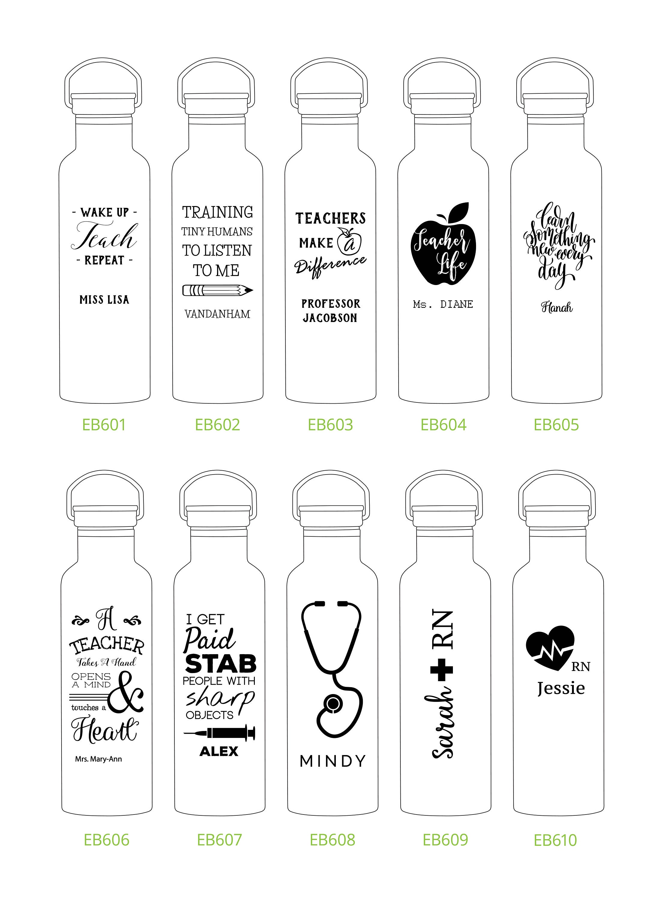 Personalized Nurse Besties Water Bottle - We'll Always Be Crazy Nurse -  GoDuckee