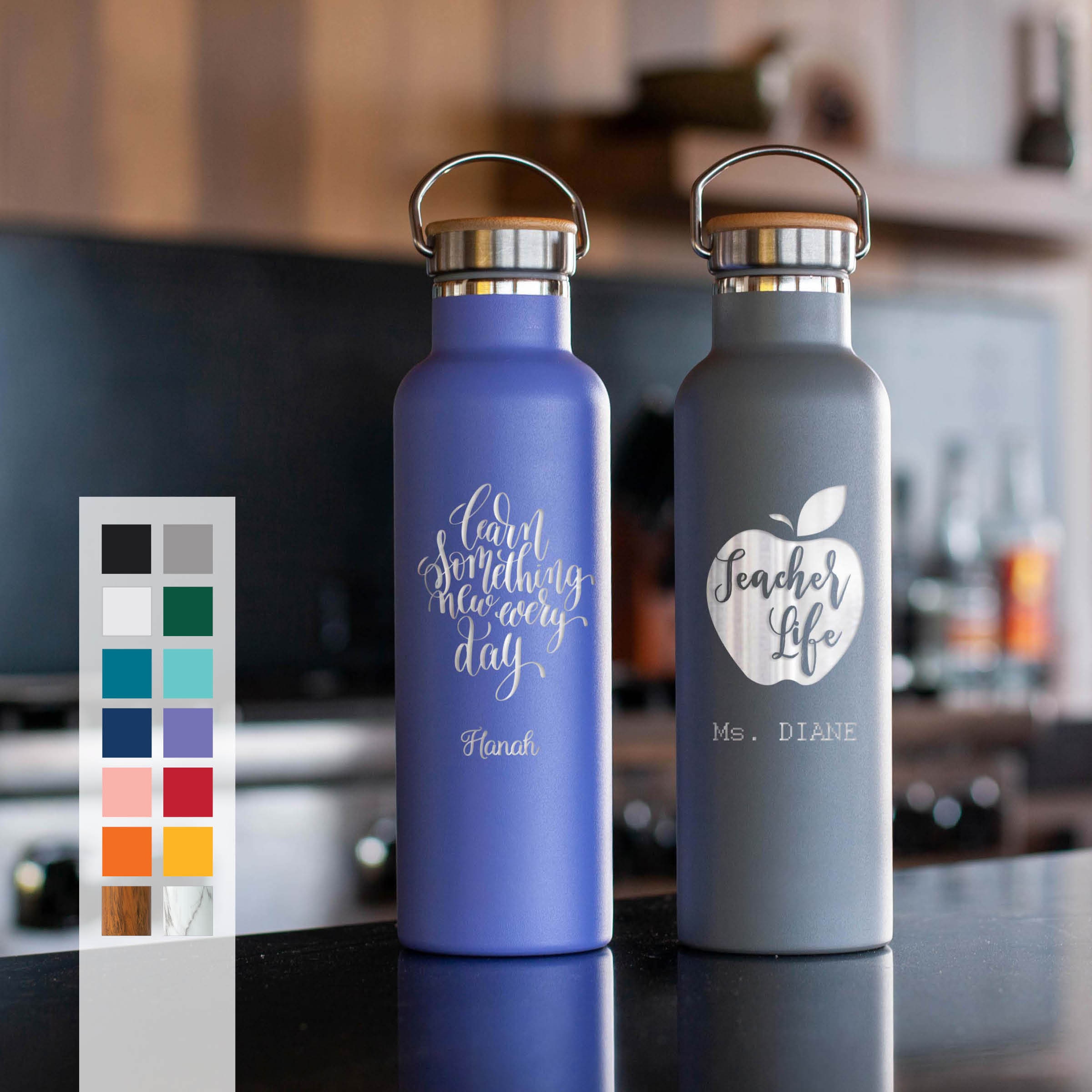 Personalized Nurse Gift Insulated Stainless Steel 25oz Water Bottle - 12hrs  hot, 24 hrs cold, Custom Gift for Doctor, RN