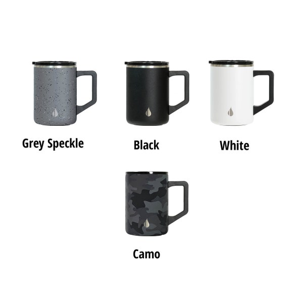 12oz Sublimation Coffee Tumbler/Camp Mug with Handle and Straw)