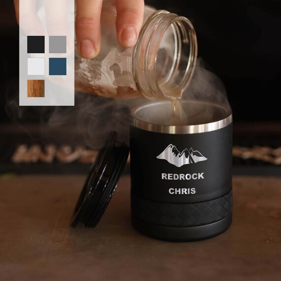 Customized 10oz Traveler's Rocks Lowball Tumbler | Custom Bourbon Tumbler | Custom Name Lowball Mug | Gift For Fathers | Gift for Boss