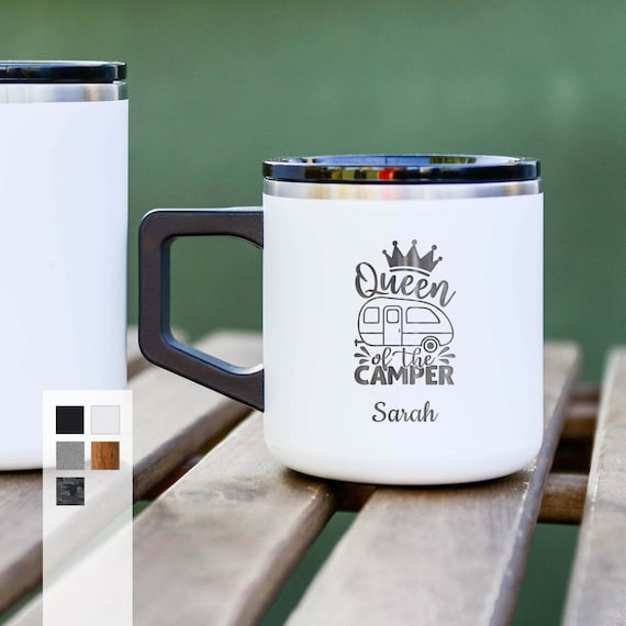 Personalized 12oz Road-Trip Camp Mug | Touring and Cruising Hot or Cold Drink Cup | Triple Walled Stainless Steel Coffee Mug | Birthday Gift