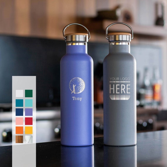 25oz Personalized Bottles | Custom Insulated Bottle BPA Free | Company Logo Party Gift | Employee Appreciation | Wedding Party Gifts