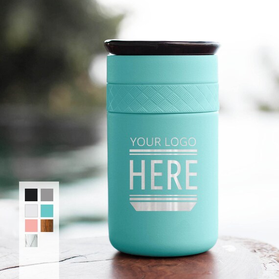 Personalized Insulated 12oz Tumbler Gift | Customized Stainless Steel Tumbler with CERAMIC Lid - 6hrs hot | 18 hrs cold | Coffee Lover Mug