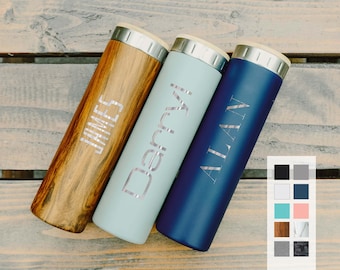 Custom Name 20oz Stainless Steel Water Bottle | Elemental Iconic Insulated Bottes | Best Gift for Birthdays and Holidays | Custom Logo