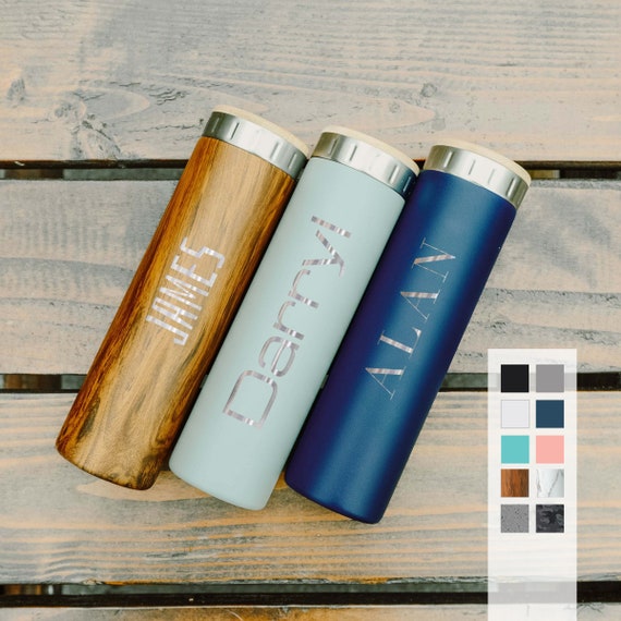 Custom Name 20oz Stainless Steel Water Bottle | Elemental Iconic Insulated Bottes | Best Gift for Birthdays and Holidays | Custom Logo