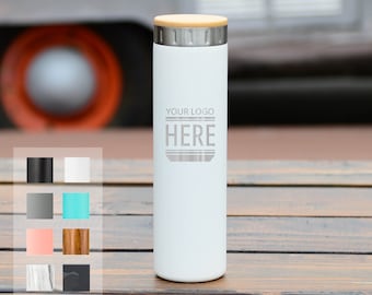 Personalized Name Design Stainless Steel Water Bottle 20oz | Elemental Iconic Insulated Bottes | Best Gift for Birthdays and Holidays