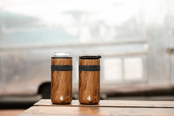 12oz Slim Can Cooler | Jet Black - Leak-Proof, BPA Free