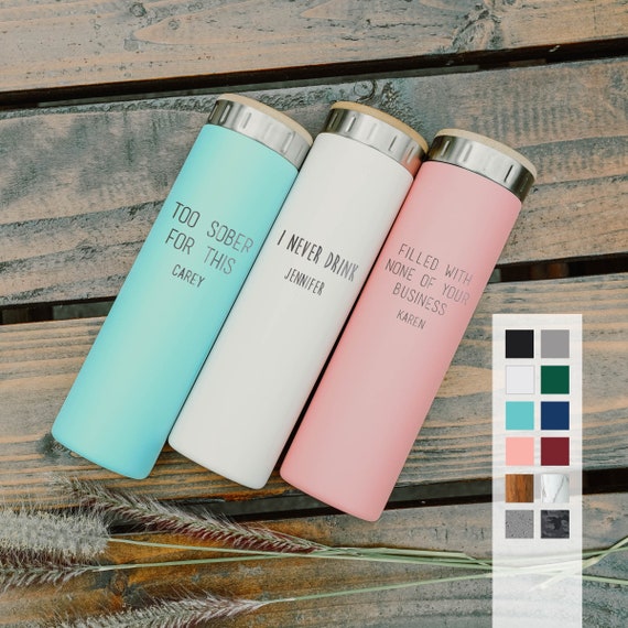 Custom Name Drinker Designs 20oz Bottle | Premium Quality Anti-Slip Coffee Bottle | Husband Gift | Boss and Officemate Gift Water Bottle