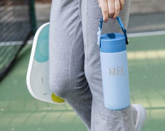 Custom Kids Water Bottle – Pop-It Handle, Leakproof Straw, BPA-Free – Great for Preschoolers, ADHD & Sensory-Friendly Gifts