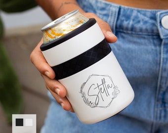Personalized Can Cooler for Regular Sized Cans Custom Birthday Gift | Insulated Beverage Holder, Seltzer Can Cooler