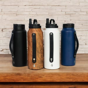 Personalized Sports Team Water Bottle | Custom Insulated Stainless Steel Tumblers | Engraved Players Name Drink Bottles