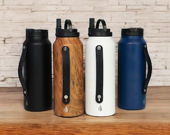 Personalized Sports Team Water Bottle | Custom Insulated Stainless Steel Tumblers | Engraved Players Name Drink Bottles